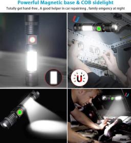 Ultra brilhante USB recarregável lanterna LED, acampamento ao ar livre, trabalhando, iluminação de emergência, luz tática, 2000LM - Image 6