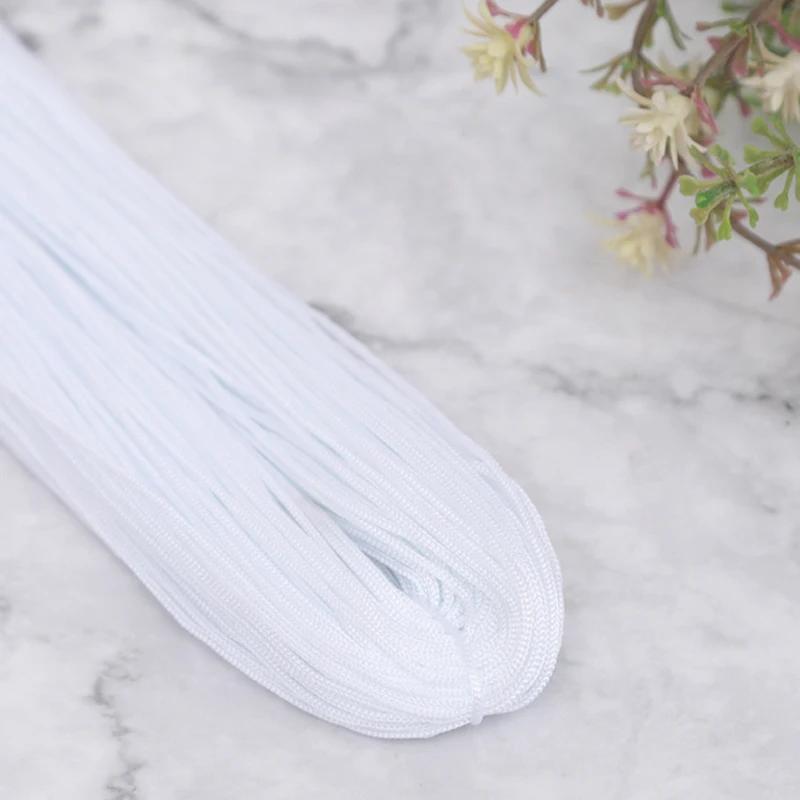 Fio de Crochet Oco para Fazer Jóias DIY, Cordão de Macramé Trançado Forte, Corda para Jóias e Chapéu, Nó Chinês Artesanal, 100m - Image 1