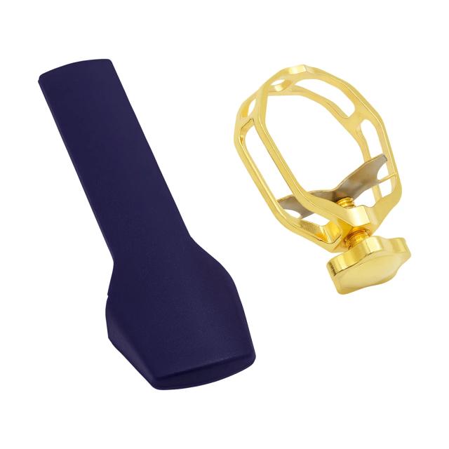 Kit Completo de Acessórios para Alto Saxofone: Braçadeira, Bocal de Metal ABS, Clip de Cobre Oco e Tampa Protetora