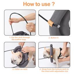 Pet Harness Guiding Device, Ajustável para um ajuste personalizado, Pet protetor Anti Colisão Anel, Arnês cão cego, Pet Supply, 2024, 1pc - Image 4