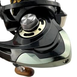 Novo super potência arrastar carretel de pesca carretel aperto de mão de madeira metal molinete roda equipamentos para carpa carretel baixo pesca - Image 6