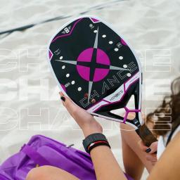 Nova raquete de tênis de praia linha de fibra carbono completa superfície rude para trem profissional adulto alta qualidade enviar presente - Image 1