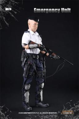 1/6 Ásia HK Bald Detective Sr. Liu Handsome Guy Full Set Moveable Action Figures Para Fãs Colete Minitimes M020 - Image 6