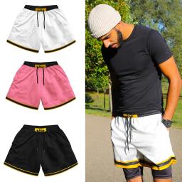 Calções de praia com estampa anime masculino e feminino, calça curta esportiva treino fitness, malha de jogging de ginástica, shorts casuais, verão - Image 1
