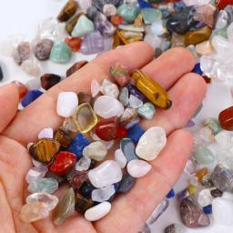 Natural Mixed Crystal Stones para a decoração do aquário, cascalho minerais, acessórios do aquário, 100g, 4 tamanhos - Image 1