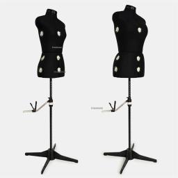 Adereços de manequim feminino, capa de pano ajustável, costura para mulheres, design de alfaiate, roupas, busto, vestido, base de metal, suprimentos de costura - Image 1