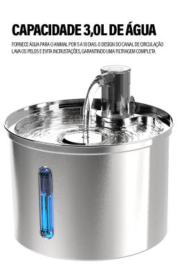 Newpet Bebedouro de aço inoxidável para gatos Bebedouro automático para gatos Bebedouro para gatos e cães Acessórios para bebedouros para animais de estimação - Image 5