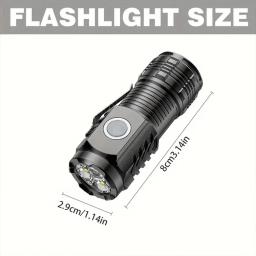 Três Olhos Monstro LED Lanterna, Caminhada Noturna, Brilho Portátil, Forte Magnet Strobe Iluminação, Little Monster - Image 2