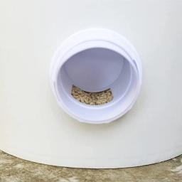 Alimentador de gravidade automático para frango e pato Alimentador de aves à prova de chuva Porta DIY Reduzir o derramamento Food Farm Controller Tools - Image 4