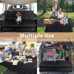 Impermeável Car Seat Cover para Pet, Almofada do banco traseiro, Mat para cães, Folding Cat, Hammock para Trunk, assento traseiro - Image 4