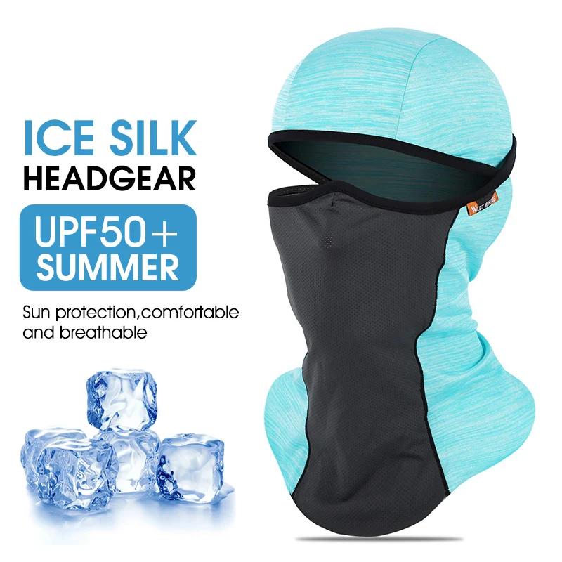 West biking verão ciclismo caps anti-uv esporte máscara mtb capacete da bicicleta chapéu correndo equitação pesca bandana motocicleta máscara facial boné - Image 1