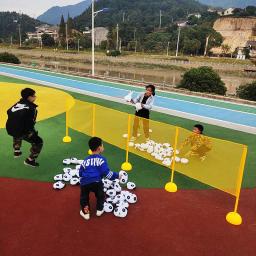 Crianças jogo ao ar livre jogar panda batalha combo conjunto funnny jogos família jardim de infância grupo de atividades jogar mão olho coordenação - Image 4