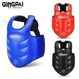 Boxe protetor de corpo guarda peito colete crianças mma kick equipamentos sanda artes marciais taekwondo treinamento karate muay thai uniforme - Image 2