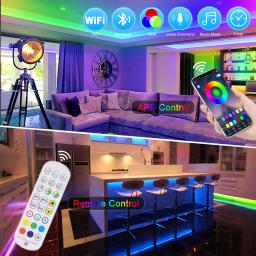 RGB Tuya Fita LED Inteligente, Fita de Sinal Neon, Controle Remoto, Tubo de Silicone, WiFi, Bluetooth, 24V, 3535, 108LEDs, m - Image 6