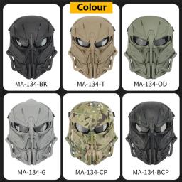 Paintball máscara protetora, máscara de Airsoft tático, Justiceiro, Halloween Cosplay, campo, camuflagem, máscaras faciais completas - Image 6