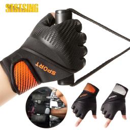 Luvas de levantamento de peso com suporte de pulso, proteção total para palma, apertos extras para fitness, ginástica, 1 par - Image 1