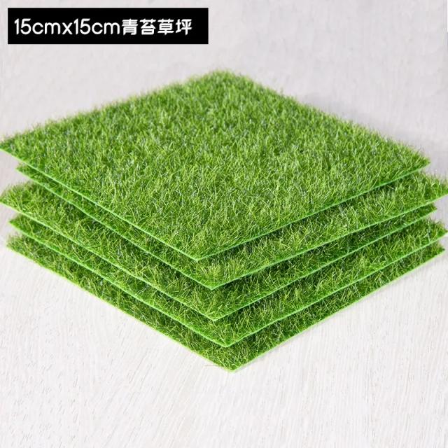 Mini Esteira de Grama Artificial para Bonsai - Acessórios DIY para Paisagens e Dioramas em Casa