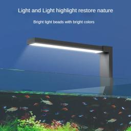 Pequeno tanque de peixes lâmpada led ventiladores sua iluminação do aquário planta de água lâmpada do tanque de algas luz de preenchimento lâmpada de aquário à prova dwaterproof água - Image 2