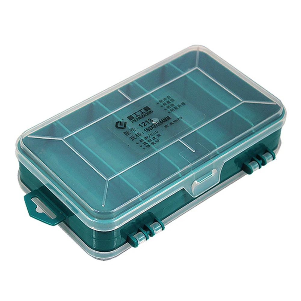 Multifuncional Double-Sided Hardware Organizer Box, estojo de ferramentas de armazenamento de plástico, caixa retangular para peças eletrônicas - Image 1