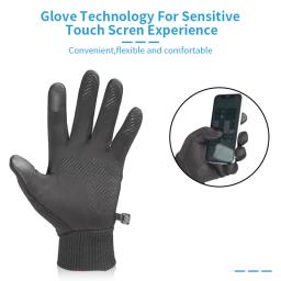 Luva Esportiva Térmica Impermeável para Homens e Mulheres, Tela de Toque, Luvas Quentes para Correr, Ciclismo, Condução, Caminhada, Esqui, Inverno - Image 2