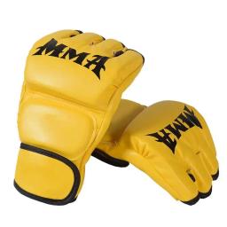 Luvas de boxe meio dedo profissional para adultos, combate sandbag treinamento, sanda, muay thai, mma, kickboxing, 2024 - Image 4