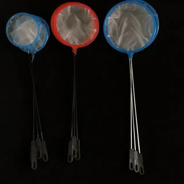 Acessórios de Malha Fina para Aquário em Aço Inoxidável - Rede de Pouso para Peixes com 2 Peças