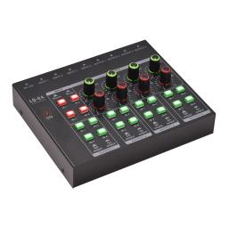 Misturador de áudio estéreo portátil, amplificador de auscultadores, botão ajustável de volume leve para guitarra, TV, celular, Record Studio, 4 canais - Image 2