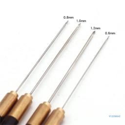 Ganchos crochê ergonômicos, agulha crochê com para fio crochê/contas, agulha crochê, tricô, - Image 4