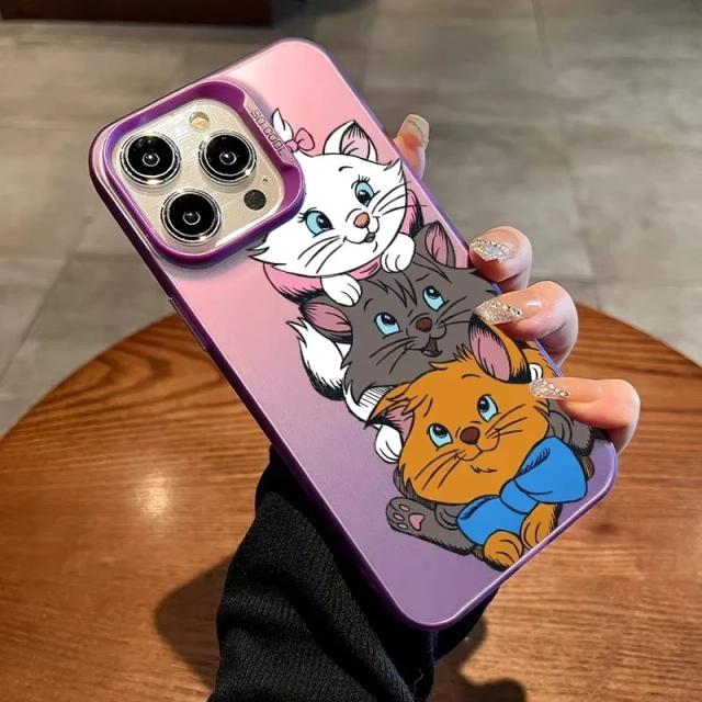 Disney Marie Gato Capa para iPhone 16 15 14 13 12 11 Pro Max Silicone