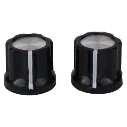 Botão de tom de guitarra, 6mm, buraco, baixo, preto, 10x12x4x2cm, tipo d, plástico, folha de alumínio, potenciômetro, 10 peças - Image 3