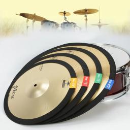Kit de Bateria Peças Acessórios Elastic Belt Amortecedor, Drumming Prática Pad, Cymbal Silencer Mudo, 1 Pc - Image 1