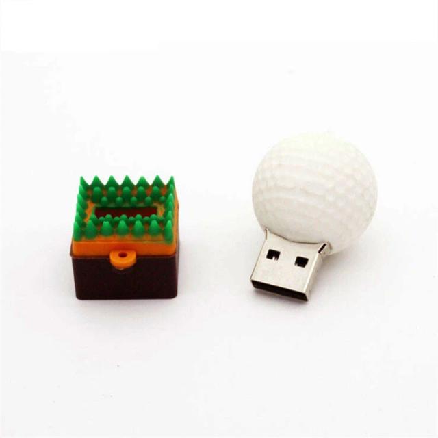 Pen Drive Criativo de Esportes - Flash Drive de Futebol, Basquete, Tênis e Beisebol com 128GB e 64GB