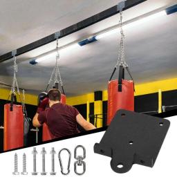 Cabide de saco de boxe de perfuração pesada rotação 360 gancho montado na parede teto saco pesado montagem para cadeira de yoga saco de boxe interior - Image 2