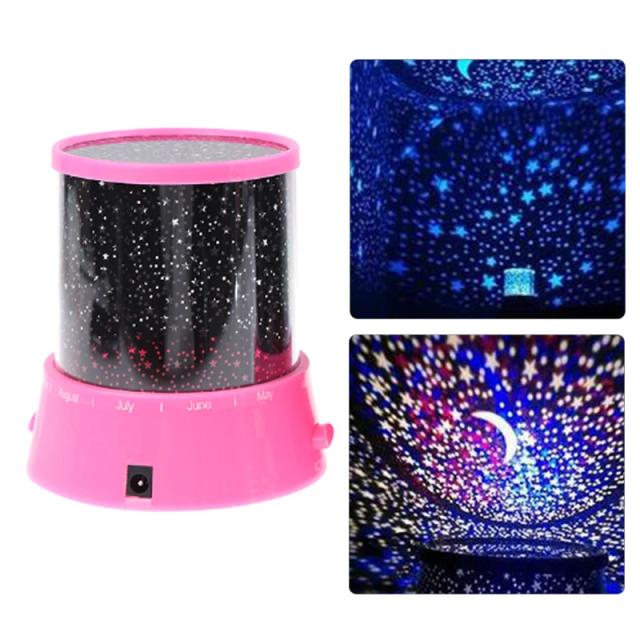 Projetor LED de Céu Estrelado com Estrelas e Lua para Decoração de Festas e Presentes Românticos, 1 Unidade