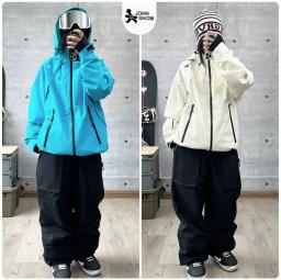 John snow roupas de esqui de inverno para homens e mulheres, à prova d'água, respirável, quente, esqui, snowboard, jaquetas e calças ao ar livre, ternos de neve - Image 2