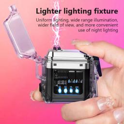 Iluminação recarregável arco mini chaveiro, display led ao ar livre, lanterna cob, à prova d'água - Image 3