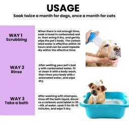 Comprimidos de Banho Natural Pet, Comprimidos De Limpeza Para Cães, Fácil de Usar, Hidratante, Shampoo de Lavanda para Cães, Cheirando Filhotes - Image 3