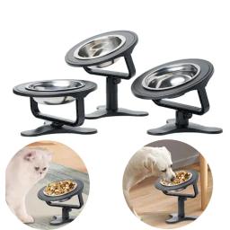 Suporte elevado de aço inoxidável para Pet, Dog Bowl, Cat Feeder, Altura ajustável, Food Bowl Stand, Feeders Table, Pet Supplies - Image 1