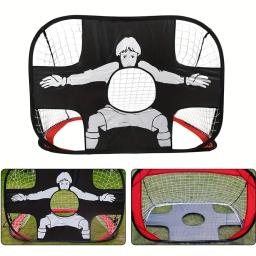 Objetivo de nylon dobrável do futebol para o treinamento interno e exterior, rede do alvo, futebol, parque infantil, quintal, adultos - Image 2
