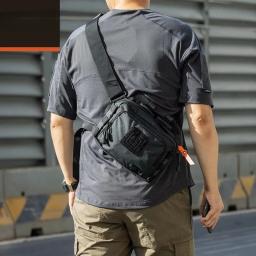 Caça grande capacidade saco de armazenamento tático 2 banger saco mensageiro alcance sacos tático crossbody tiro caça engrenagem sacos - Image 5