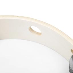 Instrumento musical infantil mão pandeiro, dupla fileira palmeira tambores, percussão em madeira segura, acessórios musicais, 10" - Image 6