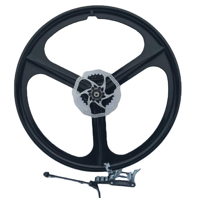Conjunto de Rodas de Bicicleta 26" 3 Raios Liga de Magnésio