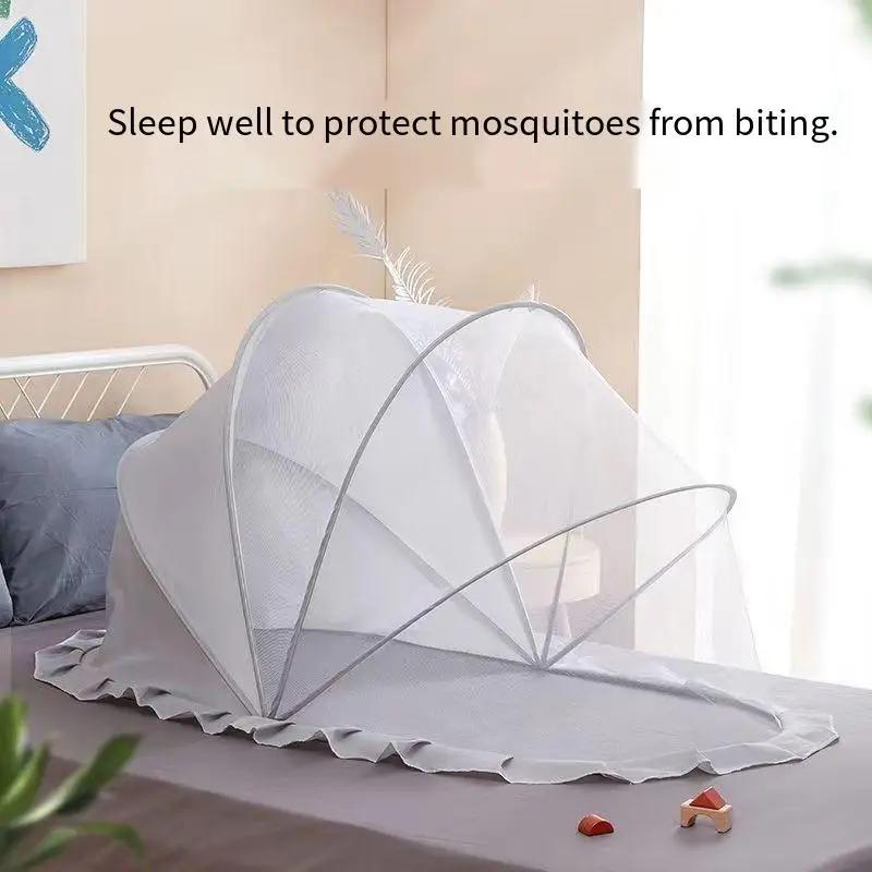 Mosquiteiro Dobrado para Bebê, Portátil, Durável, Respirável, Rede De Proteção, Quarto De Dormir, Instalação, Doméstico, Verão - Image 1