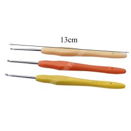 Agulhas de tricô com borracha Handle, Crochet Ganchos, Fio Crochet Agulha, Tecelagem, Ganchos Set, DIY Craft Tools, 0.5-2.75mm, 10Pcs - Image 2