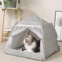 Cama Tenda Aconchegante para Animais de Estimação, Camas Calmantes Confortáveis para Cães e Gatos Pequenos, Casa para Chihuahua, Rede, Acessórios para Animais - Image 5