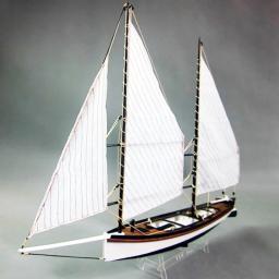 Nidale Kit De Madeira Navio Modelo De Construção, Sact 1/24, Barco Sharpie, Passatempo - Image 2