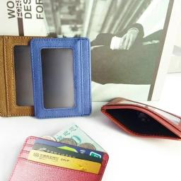 Slim suporte de cartão de visita para homens e mulheres, carteiras, capa, bolsa de moedas, banco, crédito, identificação, estojo, carteira, 1pc - Image 4