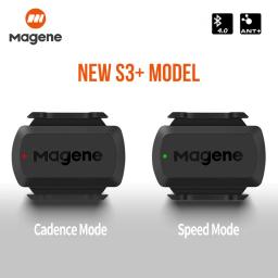 Magene s3 + sensor de cadência de velocidade ant bluetooth computador velocímetro sensor duplo acessórios de bicicleta compatível com wahooonelap zwift - Image 1