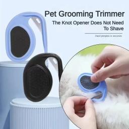Pente de gato e cachorro depilação, Pet Knotting Blade Comb, Aparador de beleza de cachorro, Ferramenta escova longa - Image 3