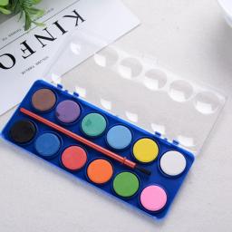 Kit pintura aquarela para estudantes e estudantes, tamanho pequeno, 12 cores - Image 2
